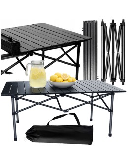 Сгъваема рибарска маса за балкони, къмпинг и тераси 118 x 55 см